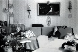 Annie and Vera asleep, 1989
